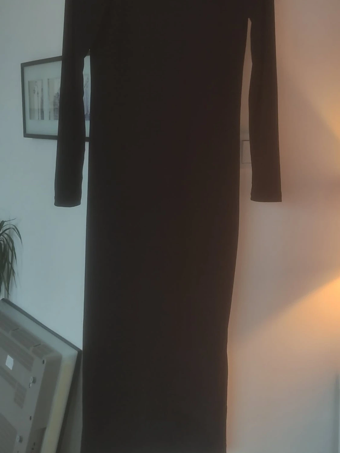 Svart långärmad klänning Lager 157 - 1