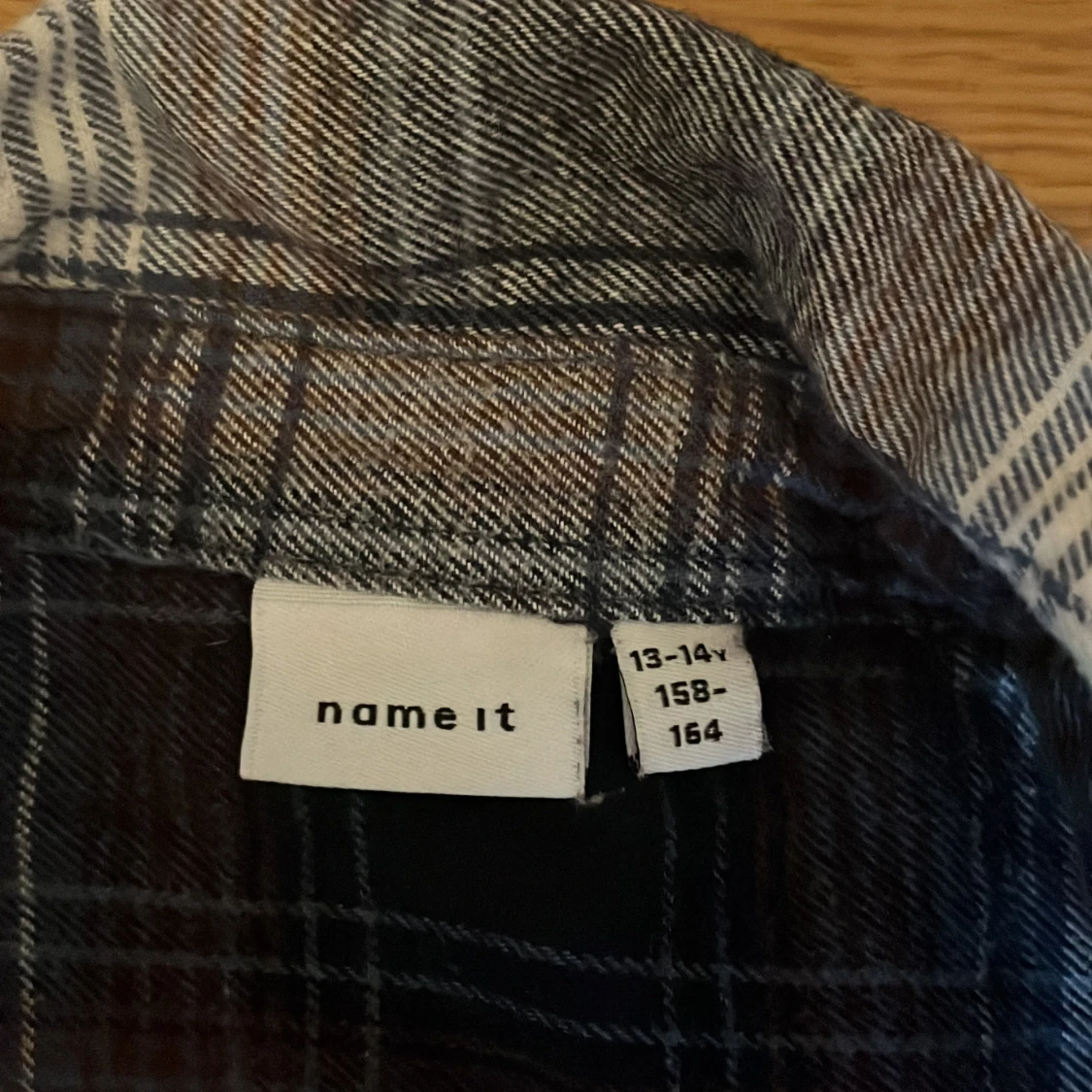 Rutig blå skjorta från Name It - 1