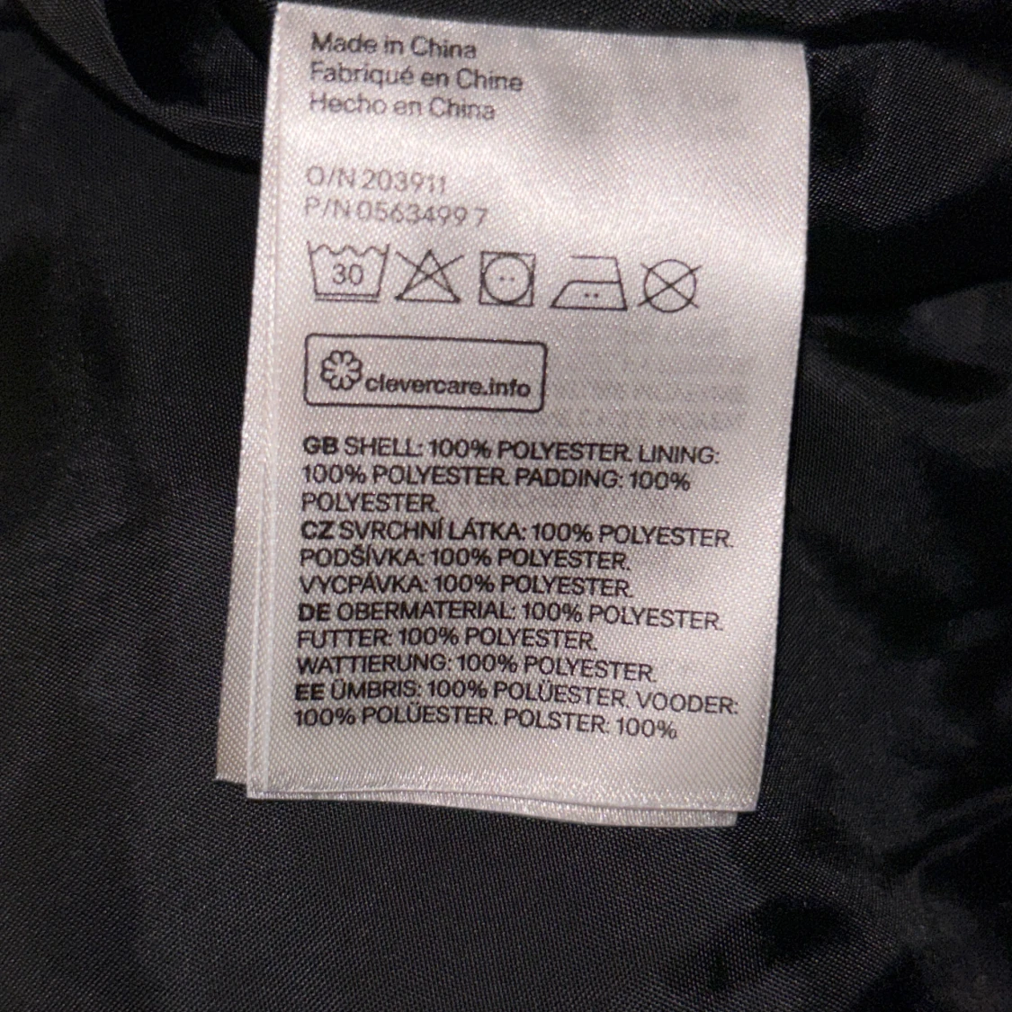 Gul pufferjacka från H&M, strl 34 - 4