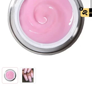 Rosa nagelgel i burk ultra pink - HELT NY Säljer en burk med ljusrosa nagelgel som ger en snygg glansig finish. Perfekt för att bygga eller förstärka naglar och skapa en fräsch look. Gelen har en krämig konsistens och passar för både naturliga och konstgjorda naglar.