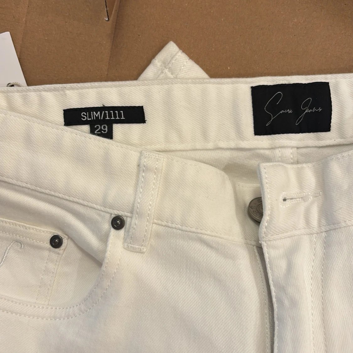 Vita slim jeans från Sacré Jeans - 1