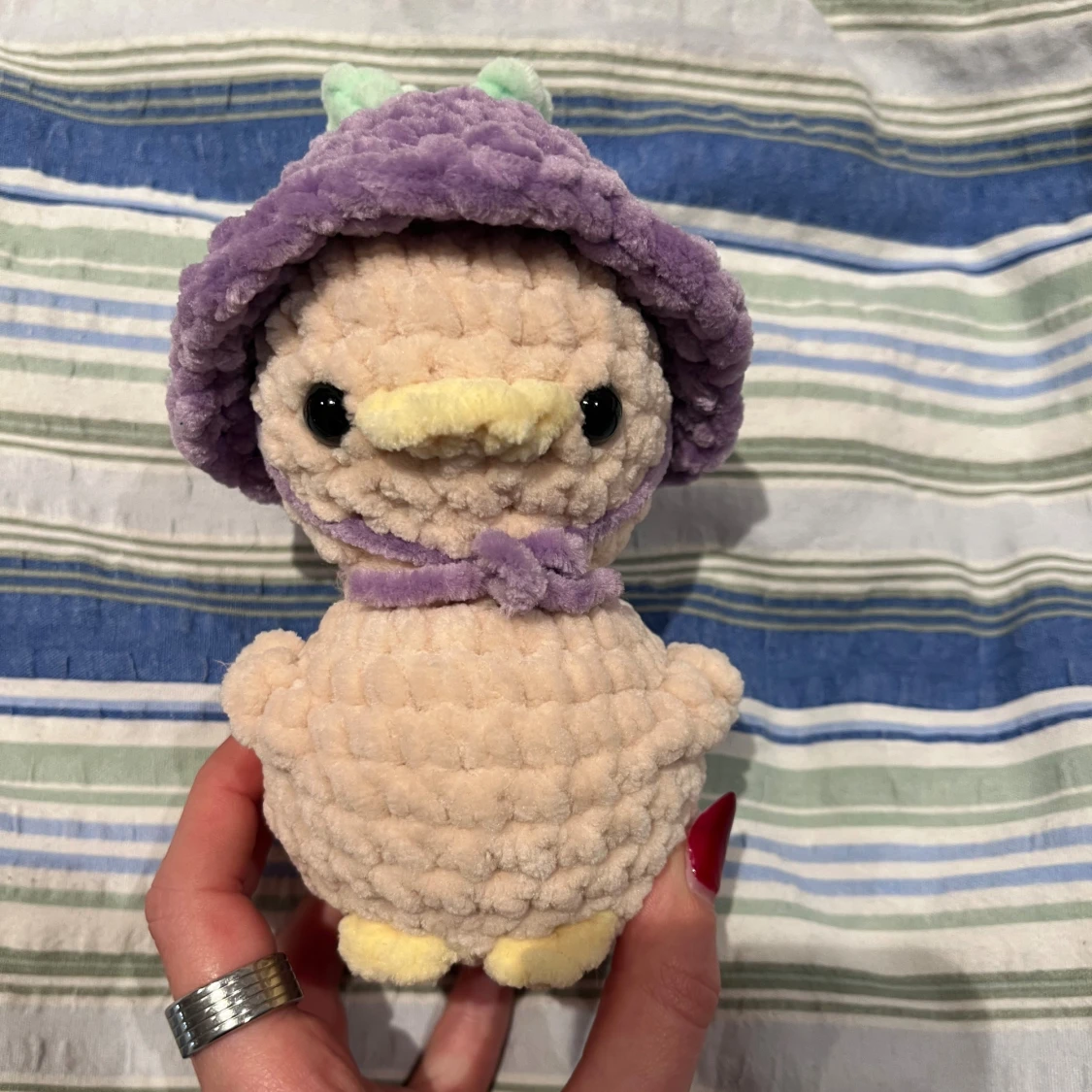 Virkad lila blomanka