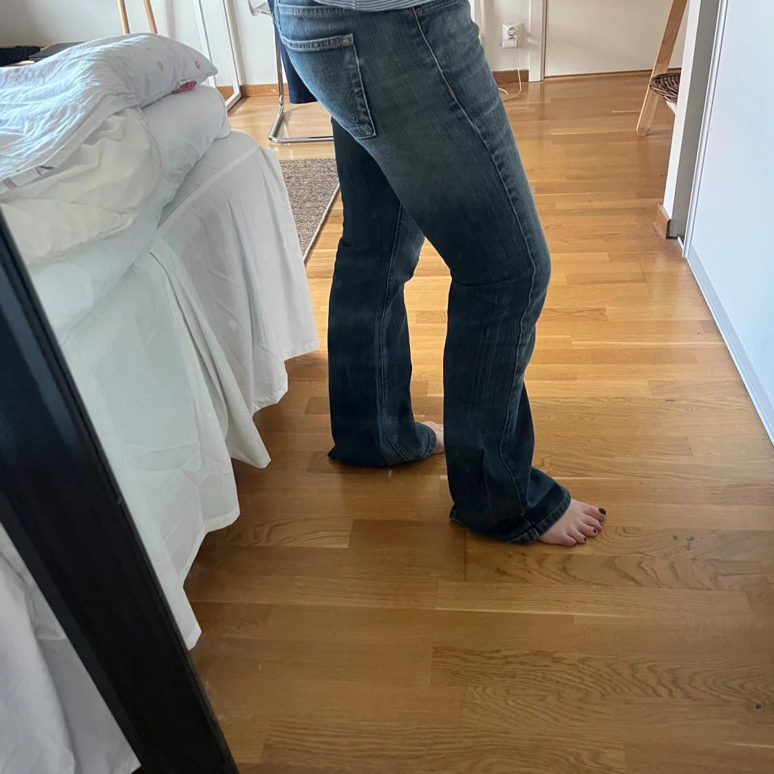 Low waist bootcut jeans - 1