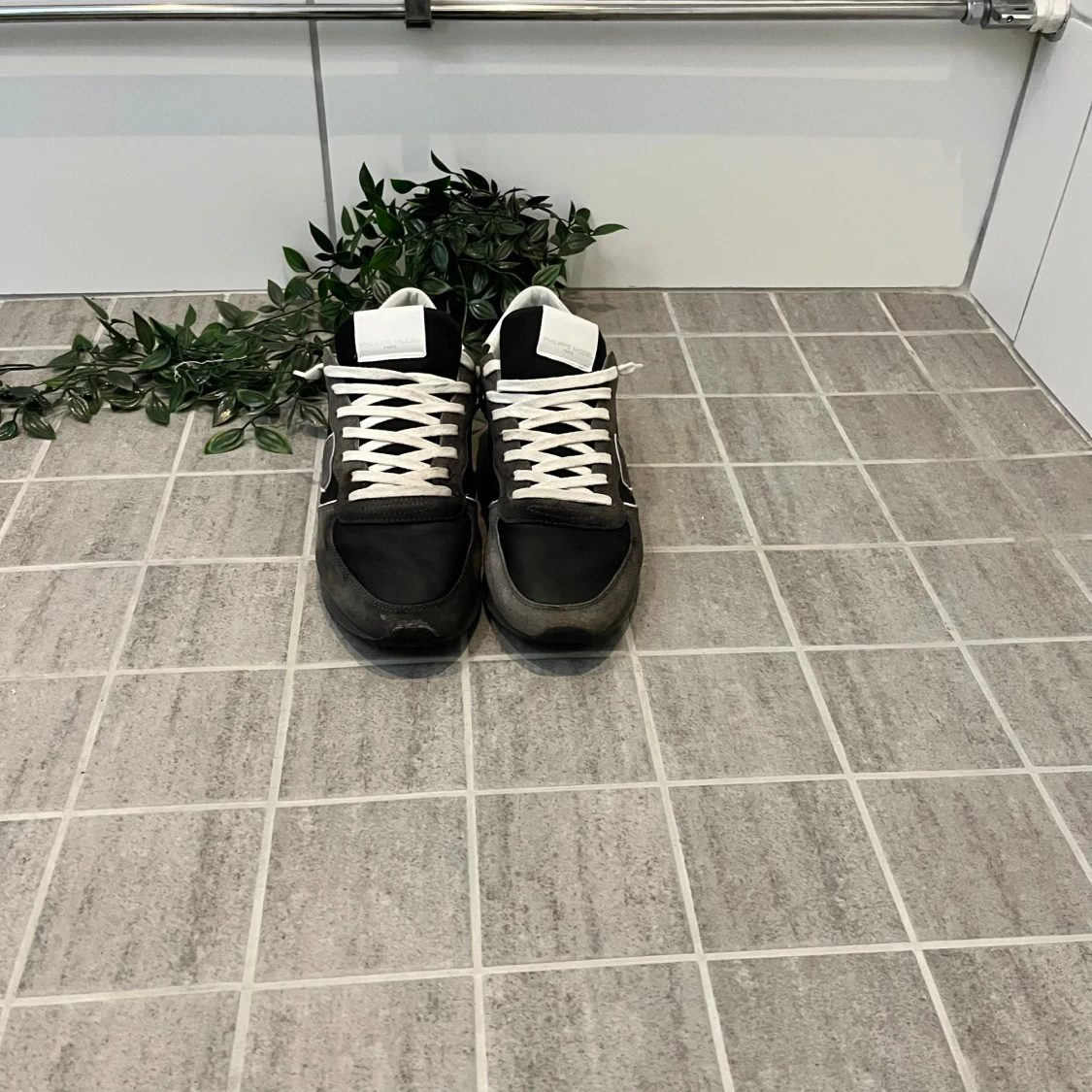 Philippe Model svarta sneakers i mocka - 1