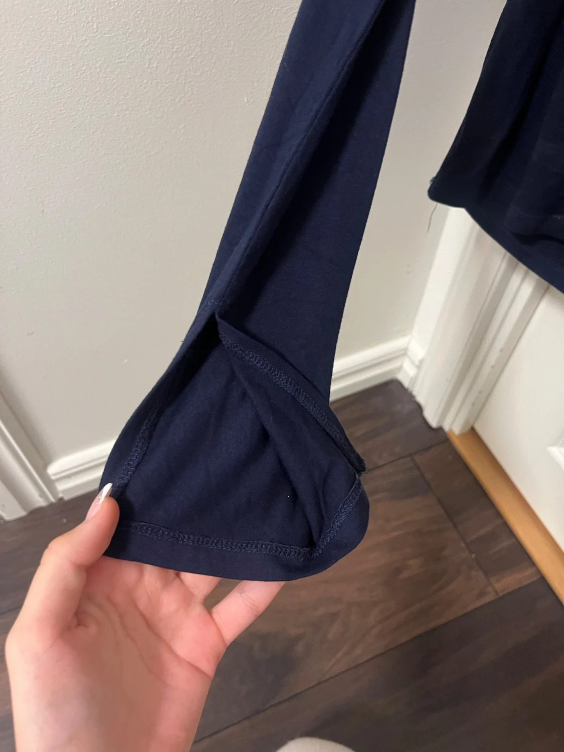 Mörkblå långärmad topp Gina Tricot XS - 2