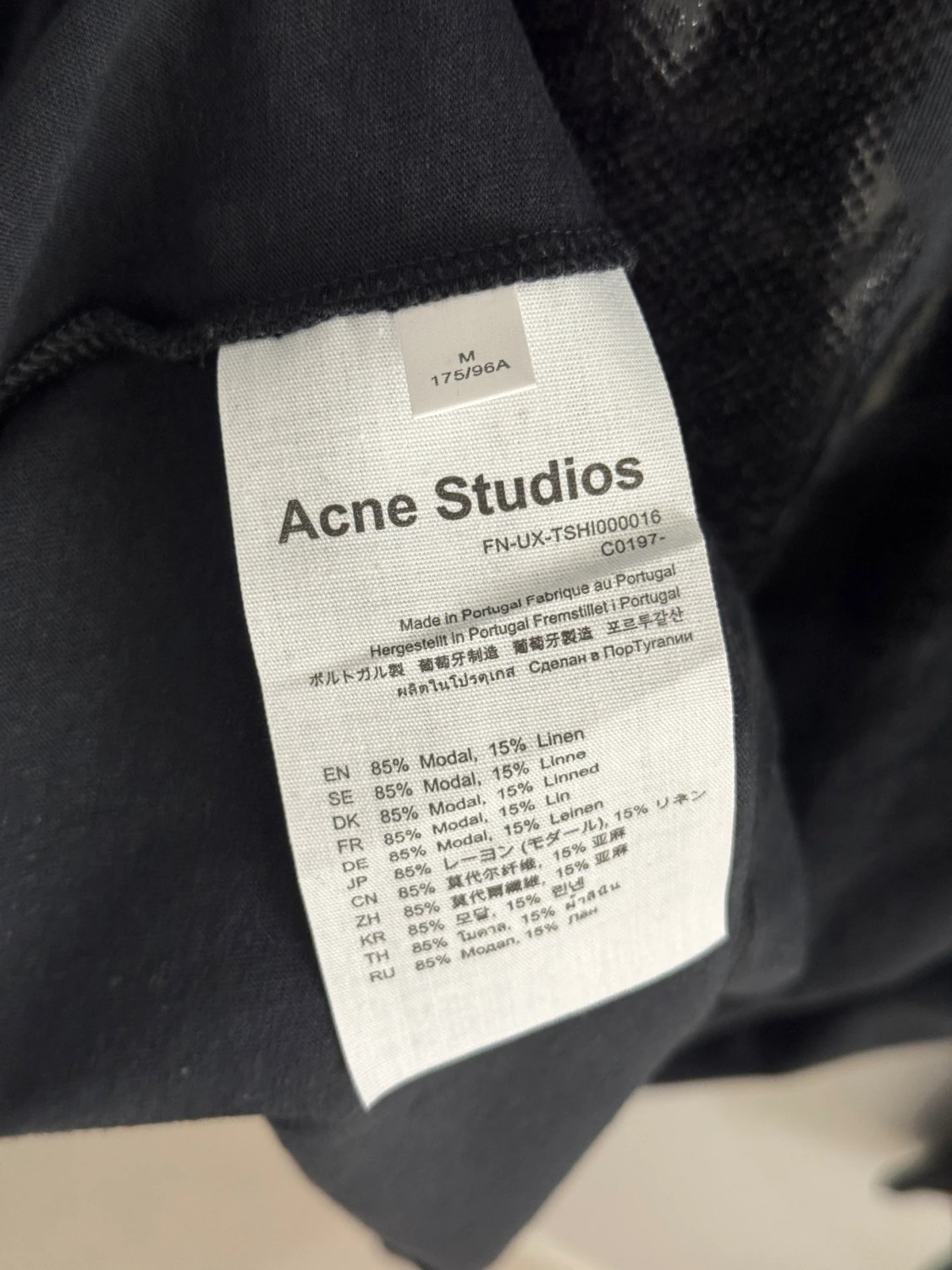 Svart långärmad tröja Acne Studios med hjärta i velour storlek M - 4