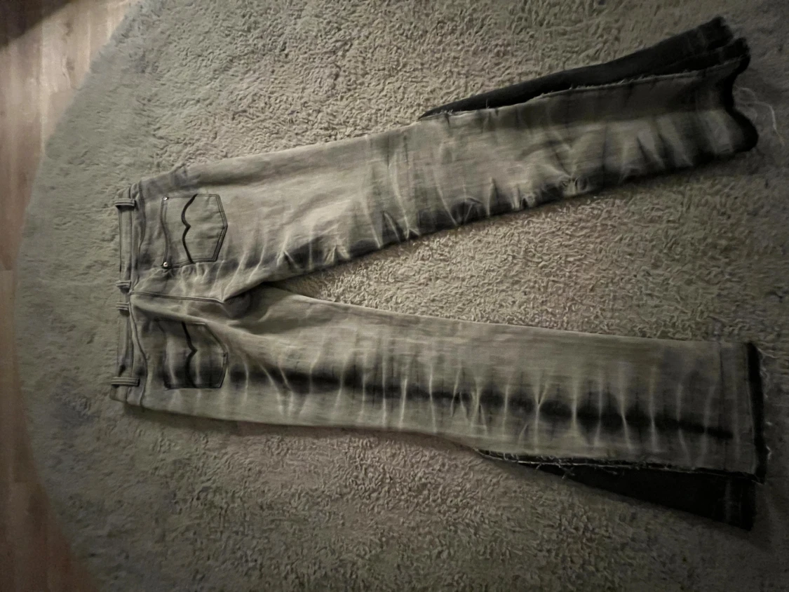 Gråa/svarta Coola jeans - 3