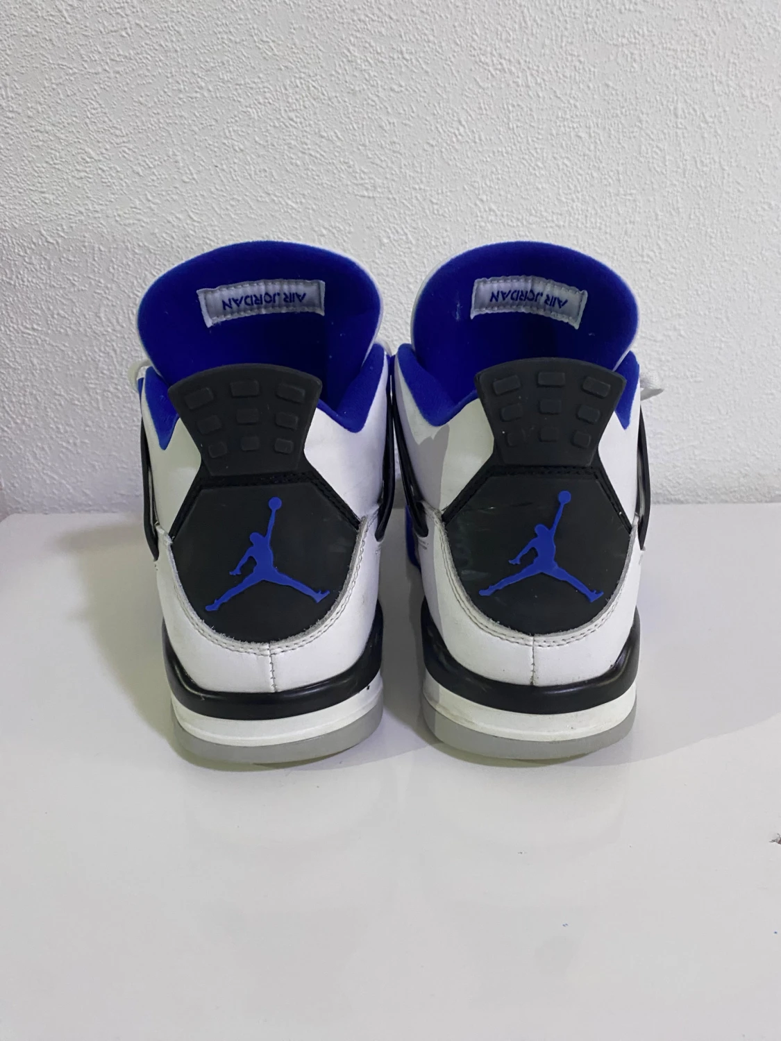Nike Air Jordan 4 Retro blå/vit - 2