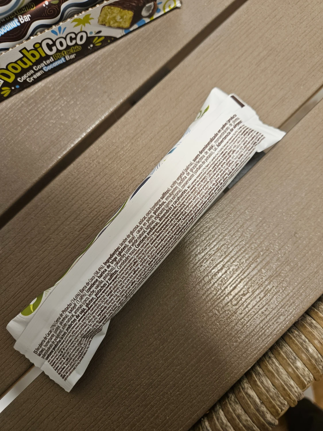 DoubiCoco Cocoa Coated Pistachio Cream Coconut Bar - 6