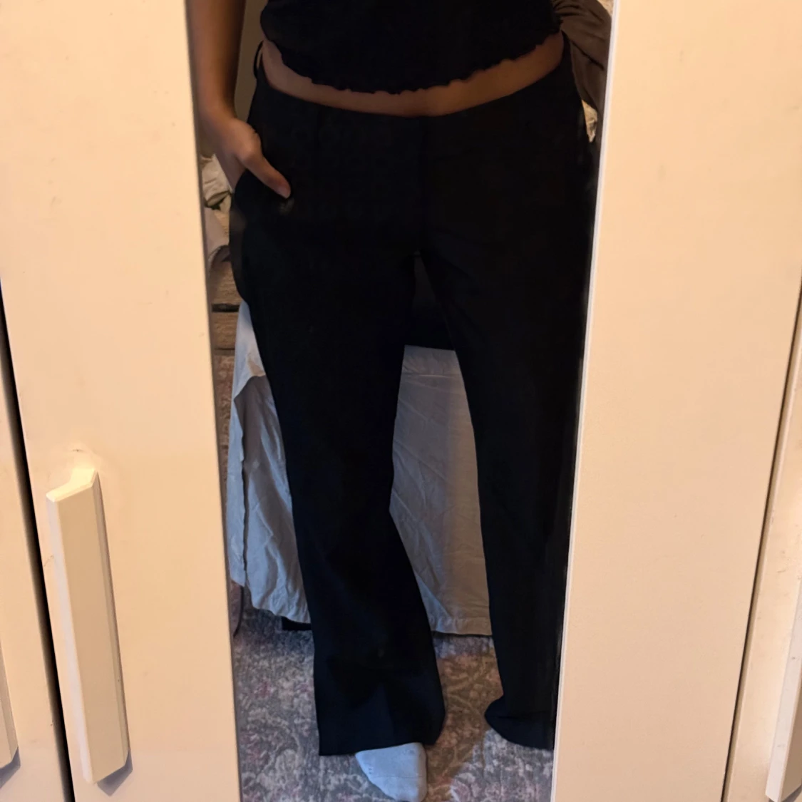 Kostymbyxor med slits