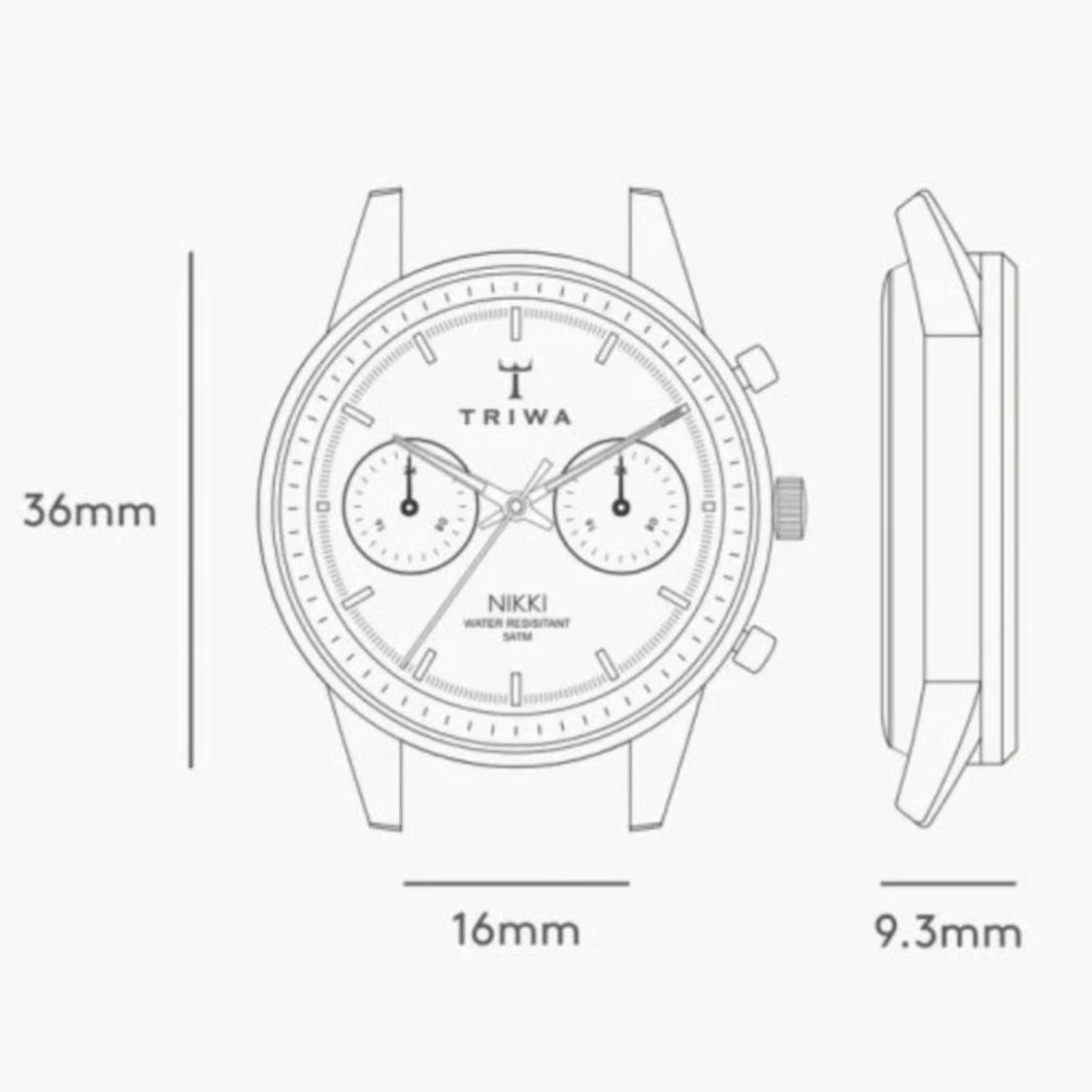 Silverfärgad klocka från Triwa - 91
