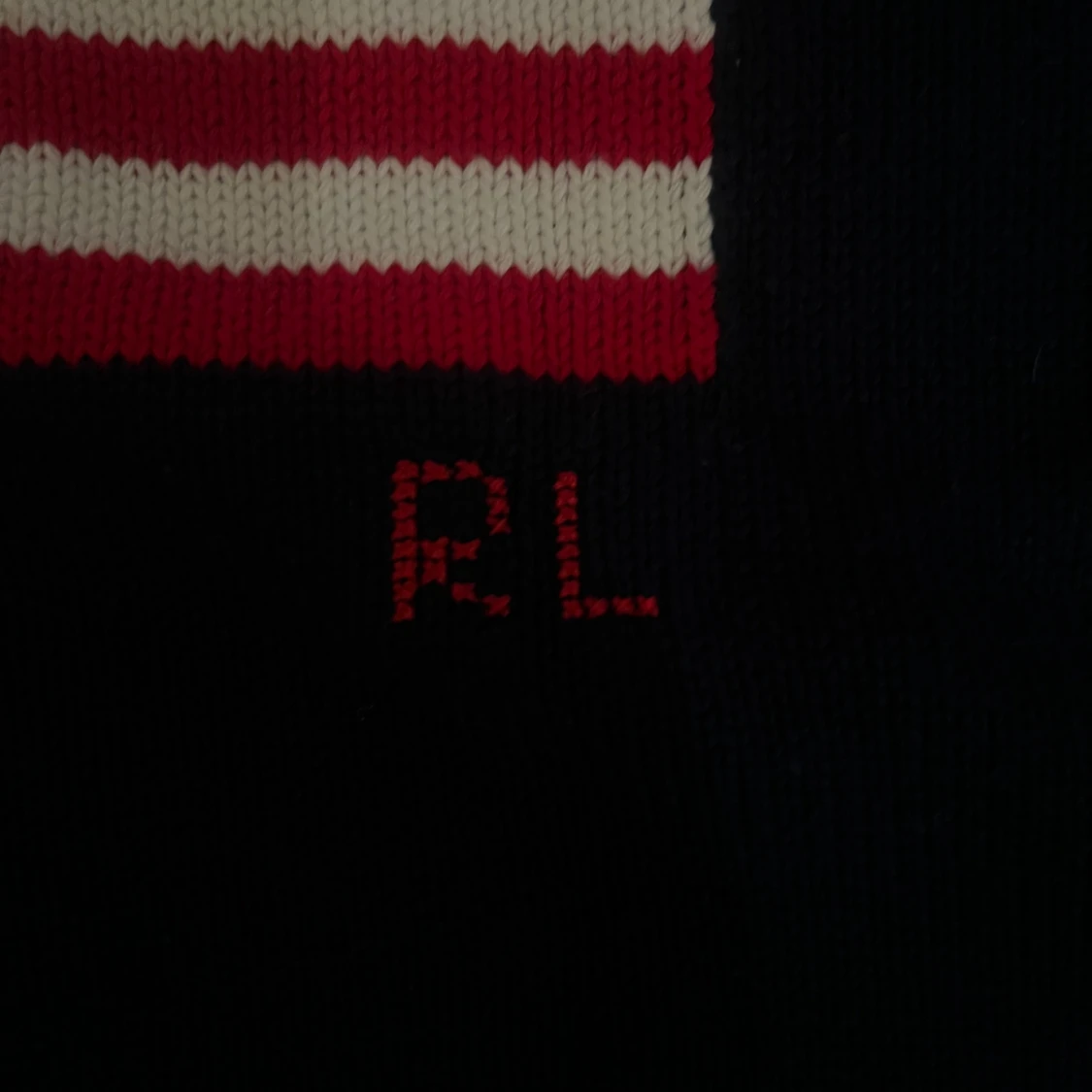 Mörkblå stickad tröja Polo Ralph Lauren - 2