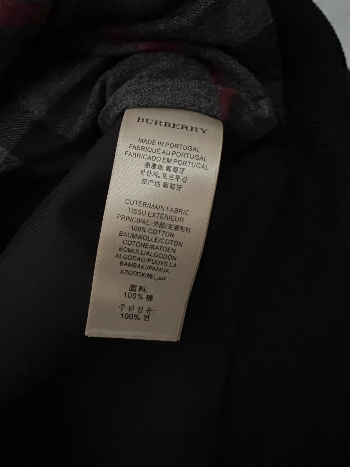 Svart Burberry Zip Hoodie Storlek Medium - 5