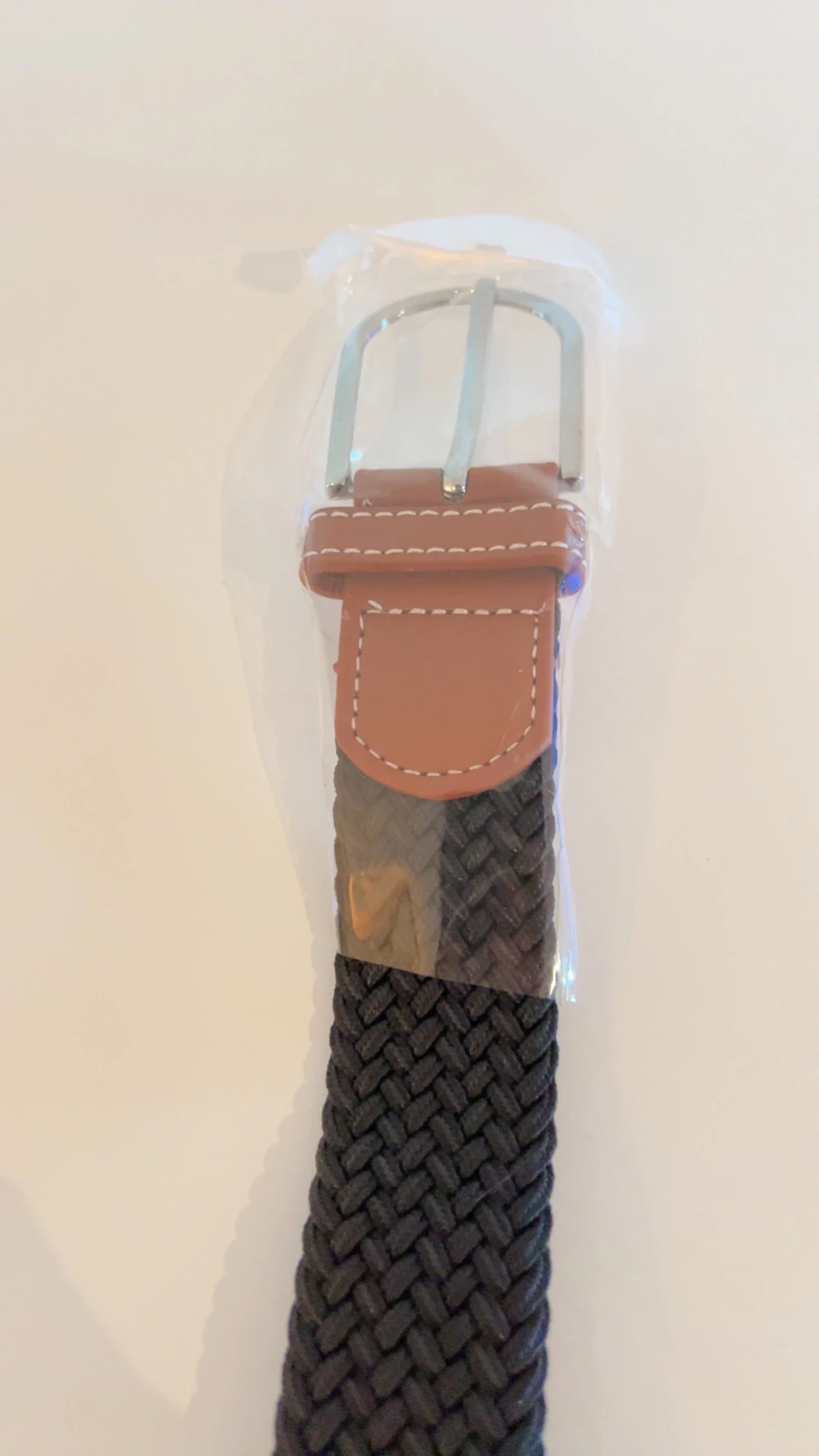 Svart flätat bälte - 2