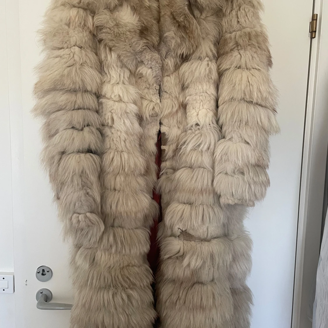 Beige pälsjacka - 4