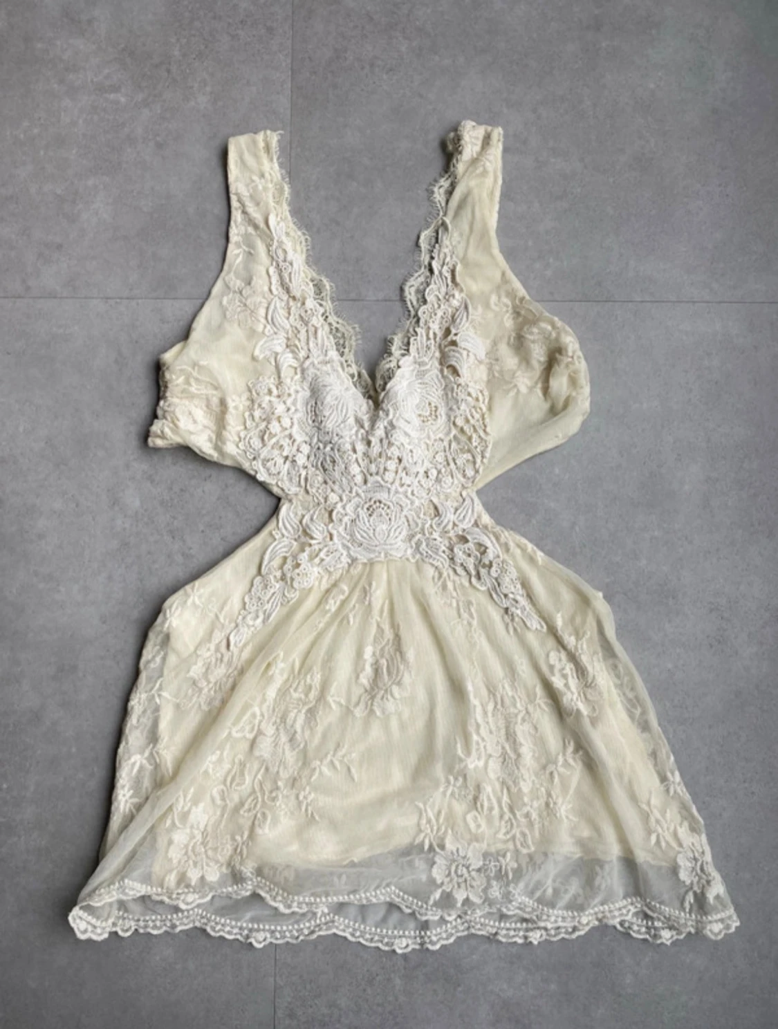 Snygg spets klänning 