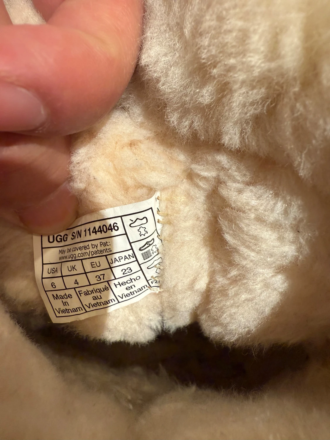 UGG boots i beige mocka och ull - 5