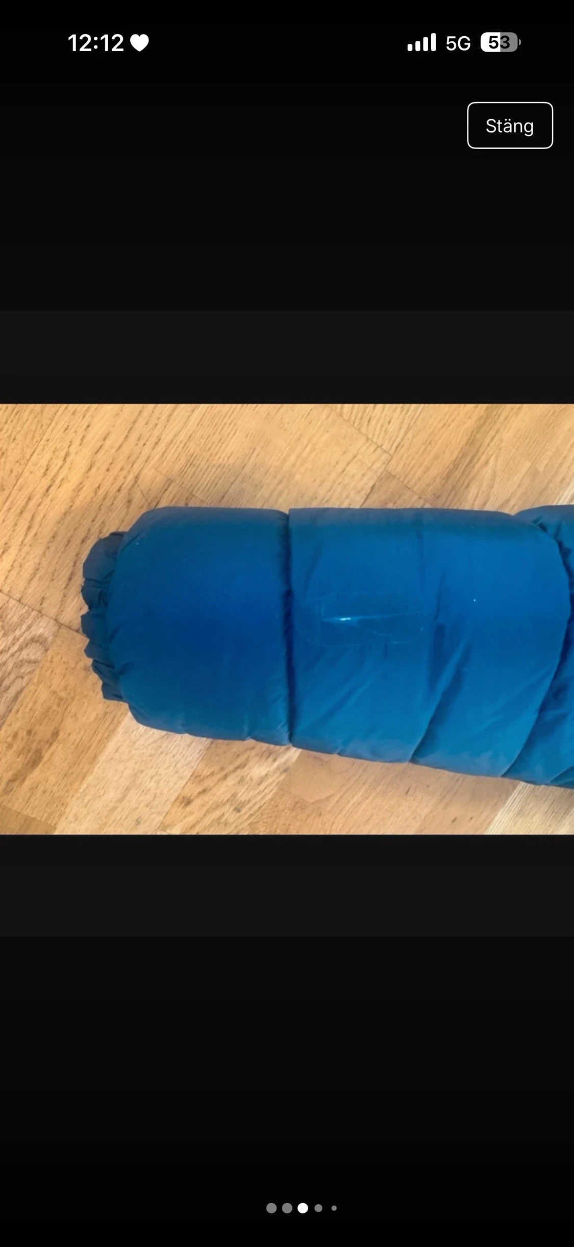 Blå dunjacka från Fjällräven med huva - 5