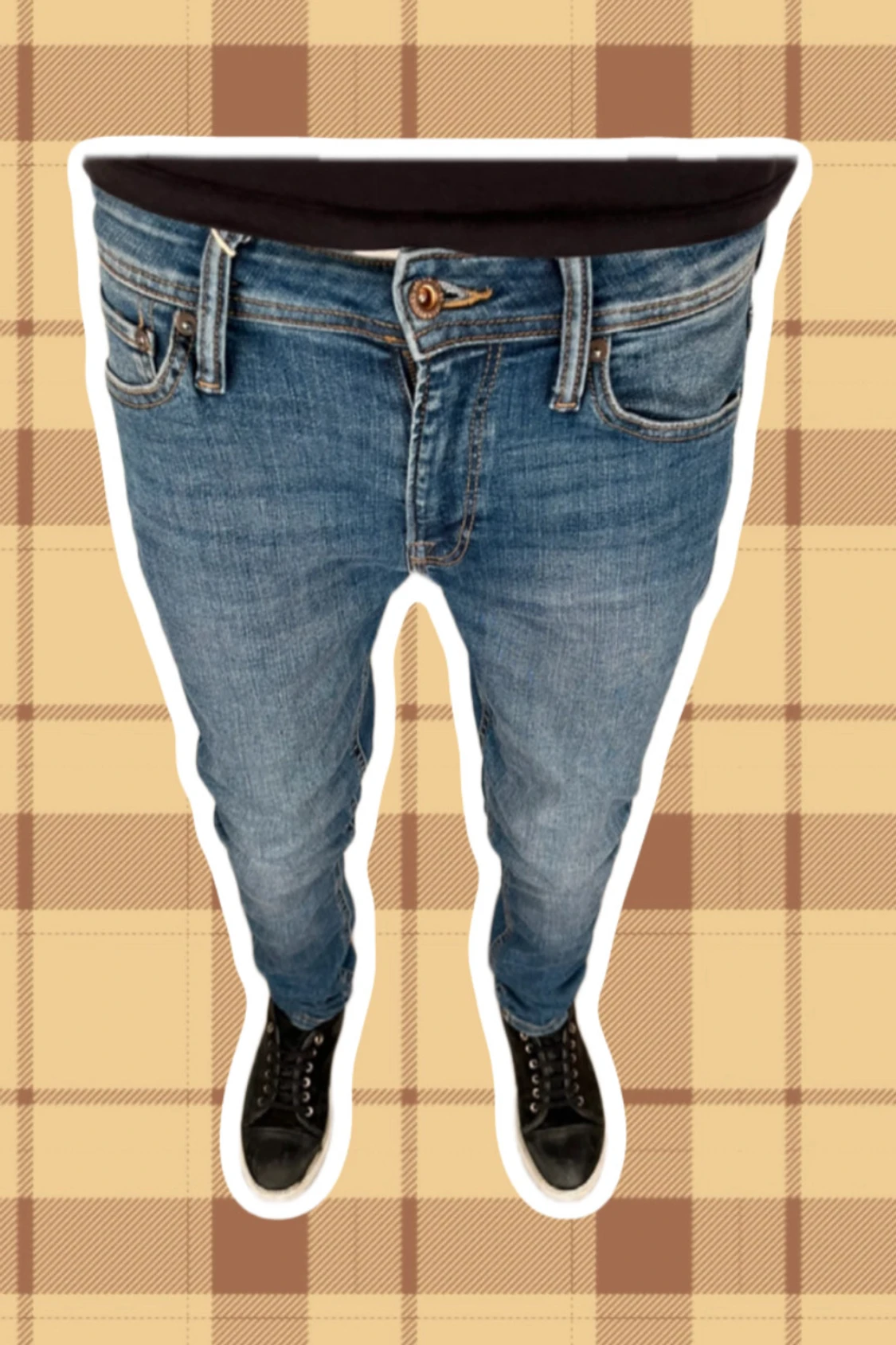 Blå slim jeans från Jack & Jones