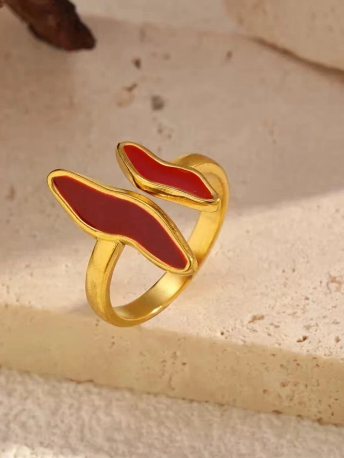 Gold plättat ring  - 2