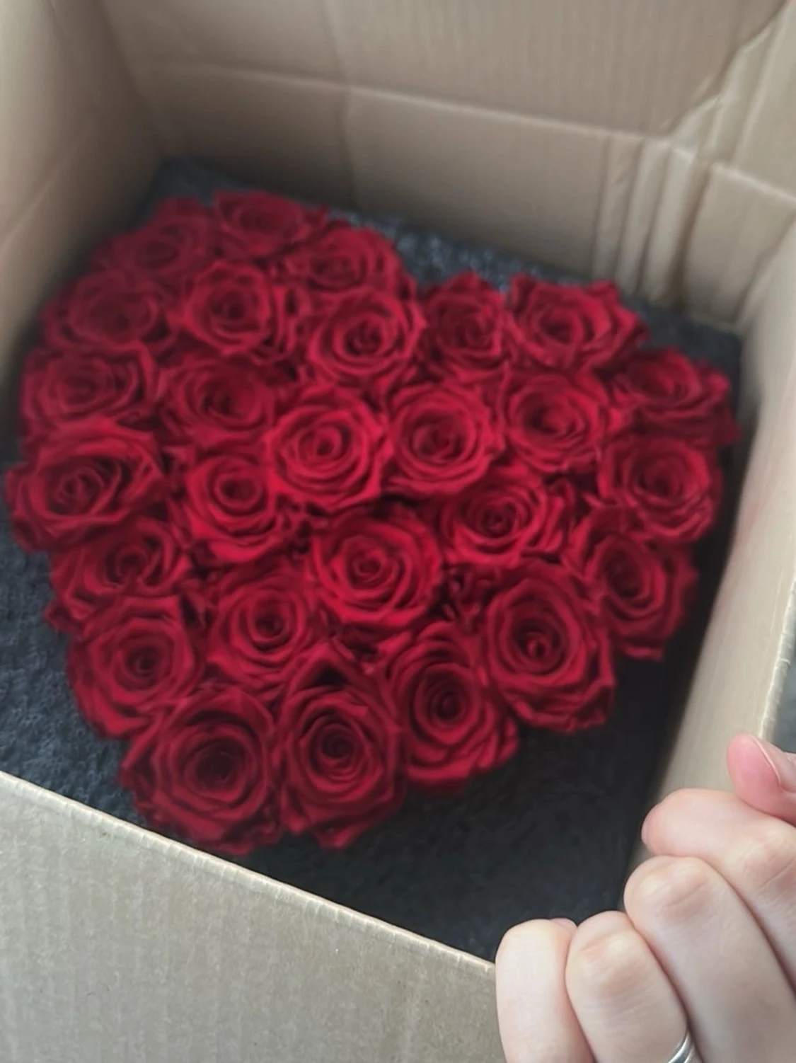 Hjärtlåda med röda rosor Tusen Rosor - 1