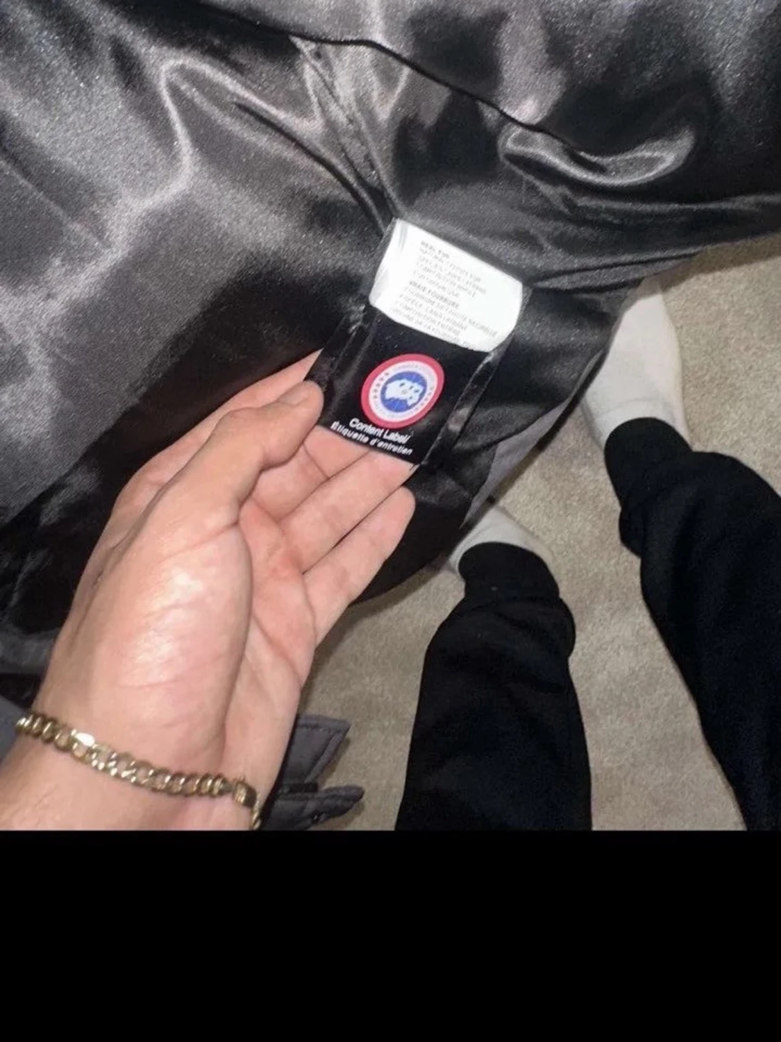 Svart dunjacka från Canada Goose