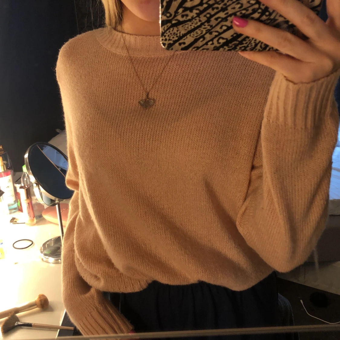 Stickad tröja, Hm strl S - 90