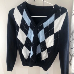 Argyle kort kofta - Helt oanvänd med prislapp kvar!