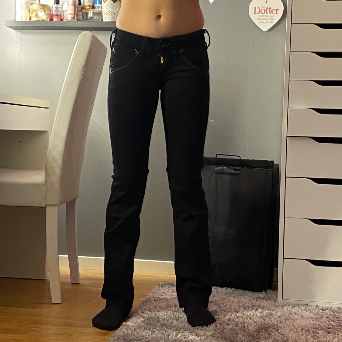 Svarta Lee jeans