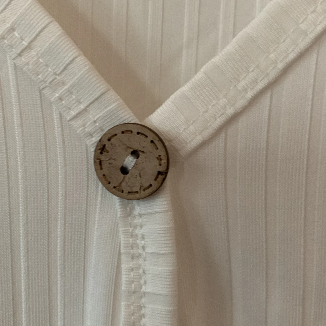  Vit V-neck topp - 90