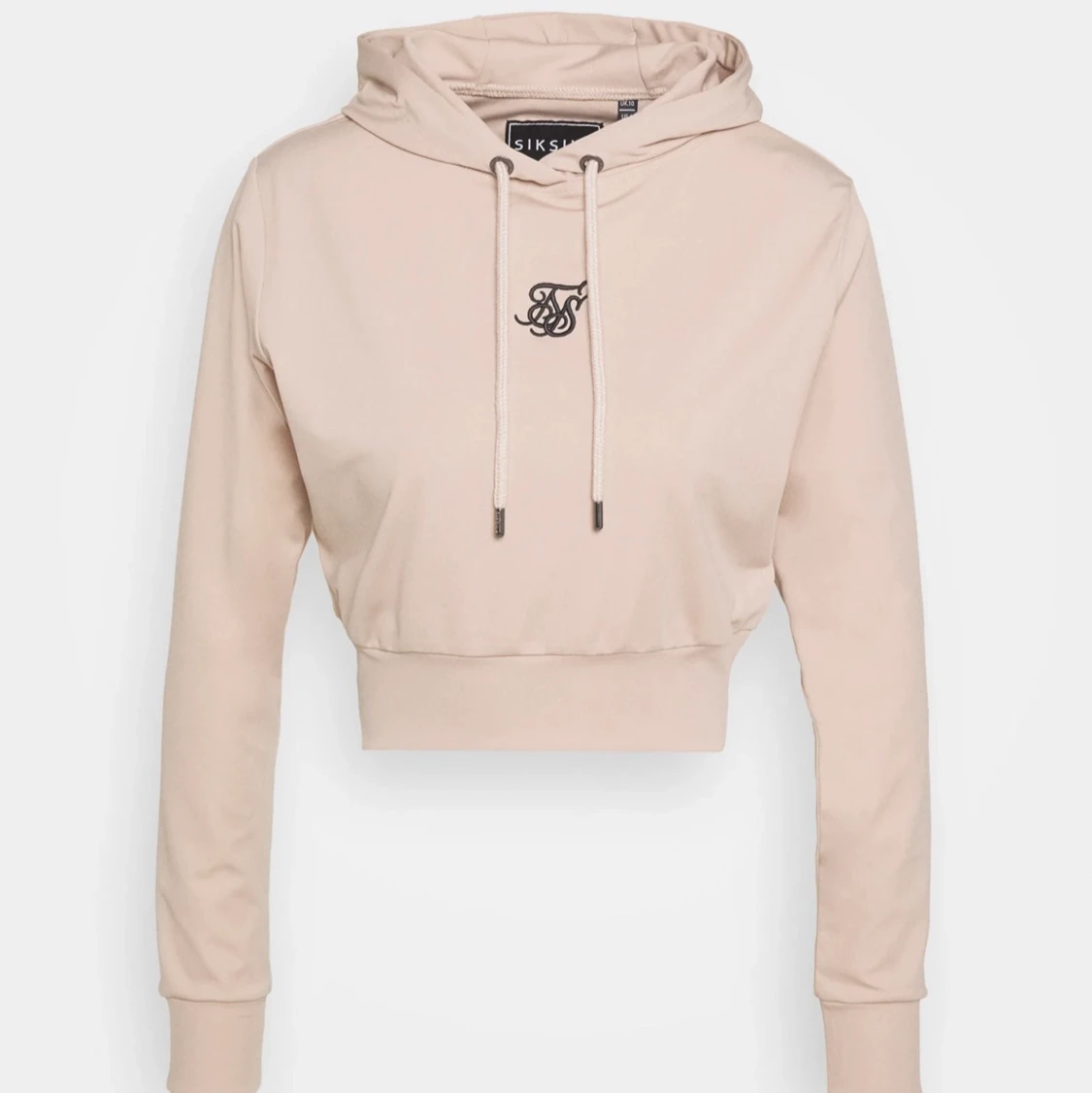 Silksilk beige luvtröja 