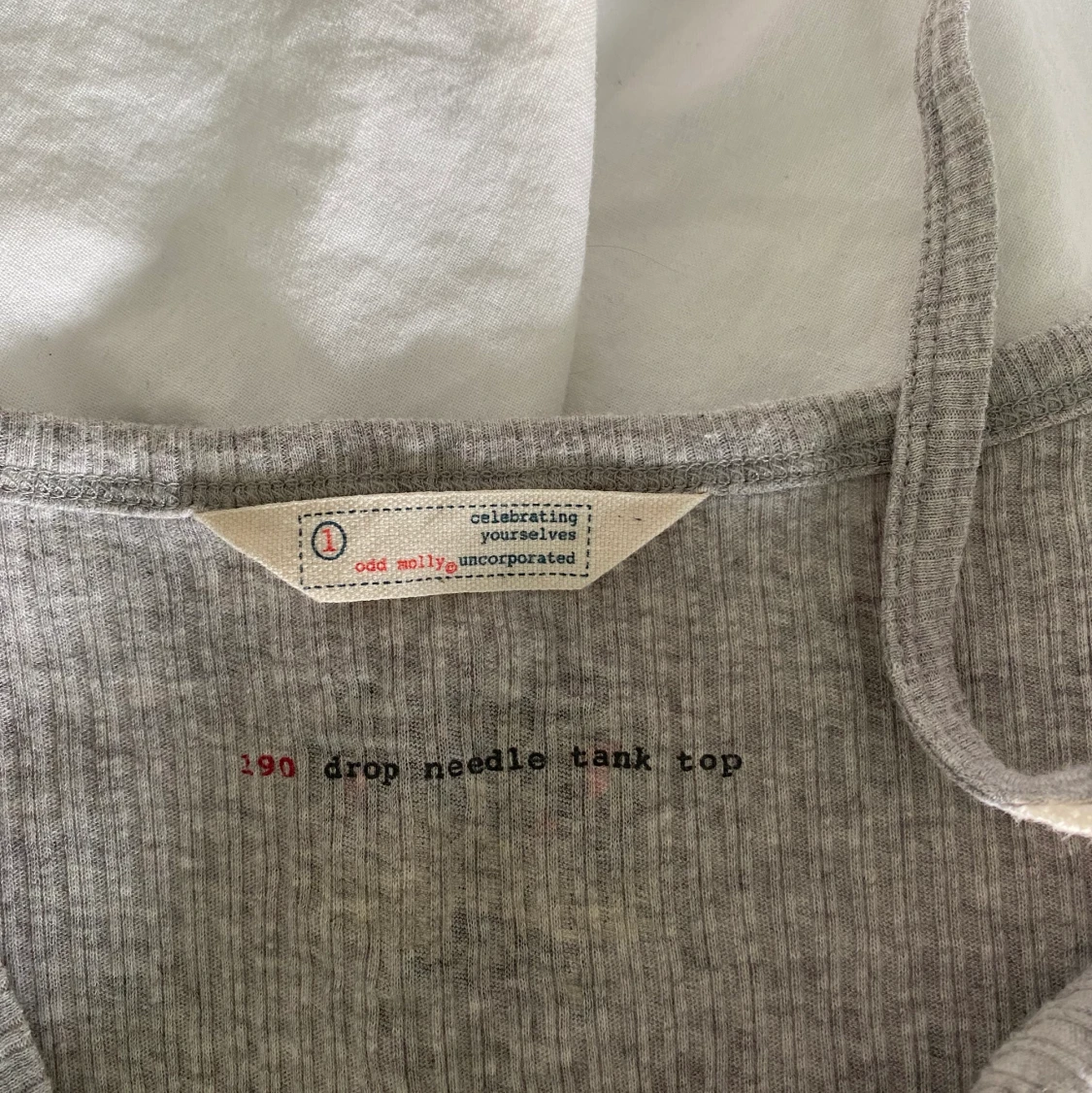 Grått odd Molly linne  - 91