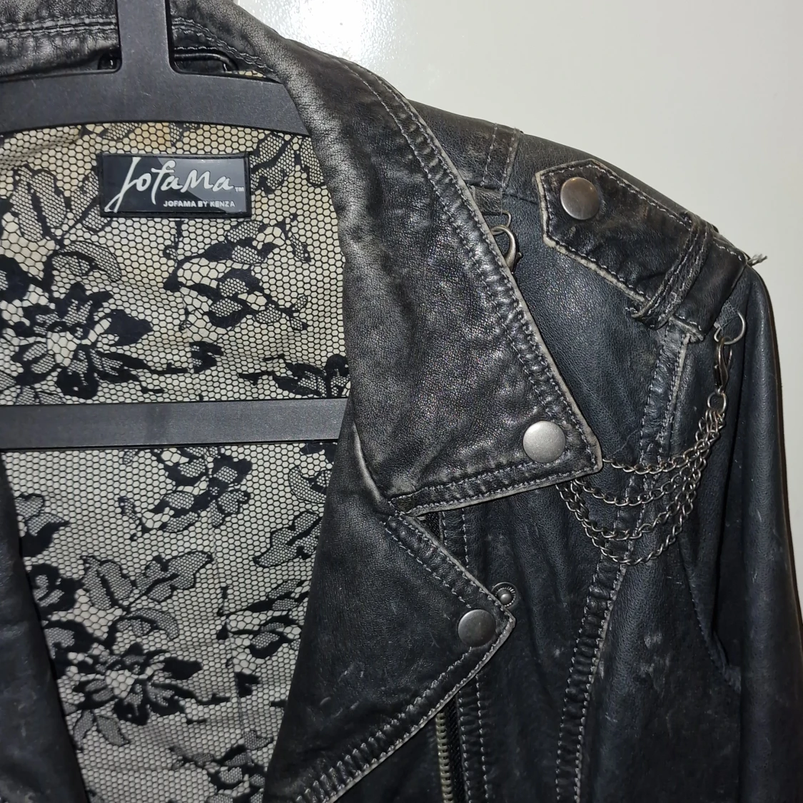 JOFAMA läder skinn jacka  - 90