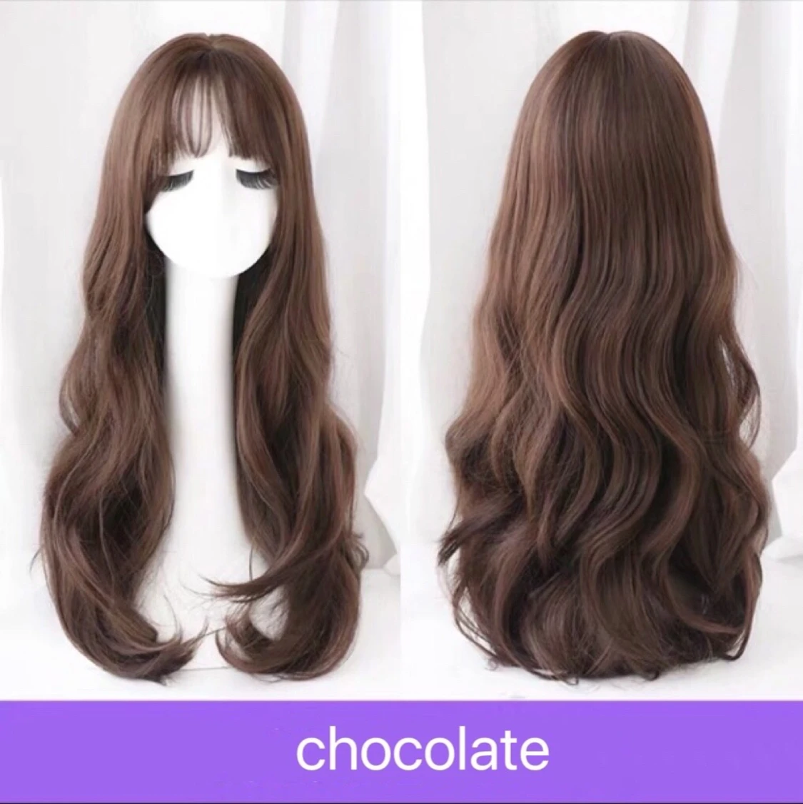 【helt ny】Lång peruk