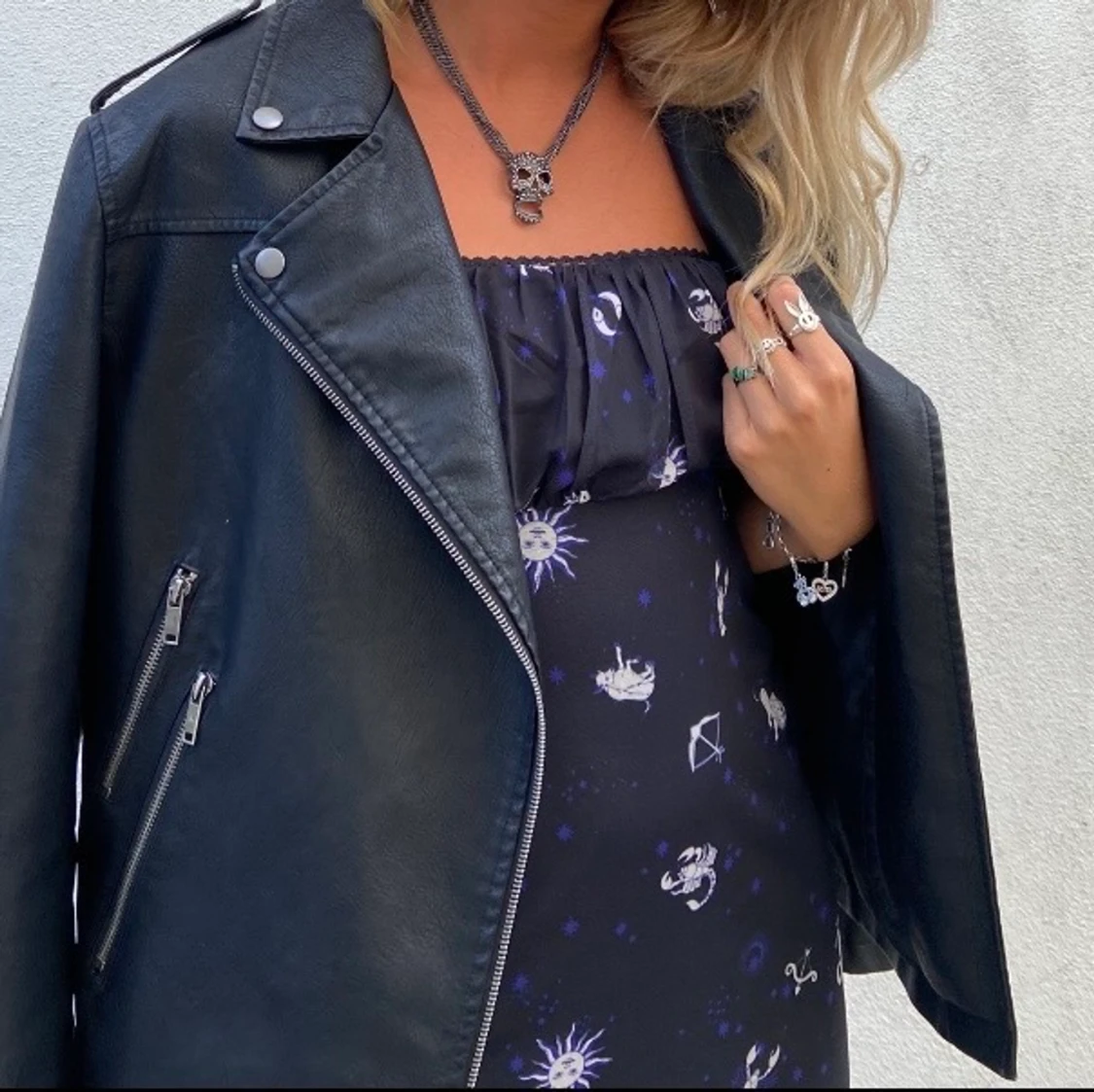 Egenmålad skinnjacka  - 90