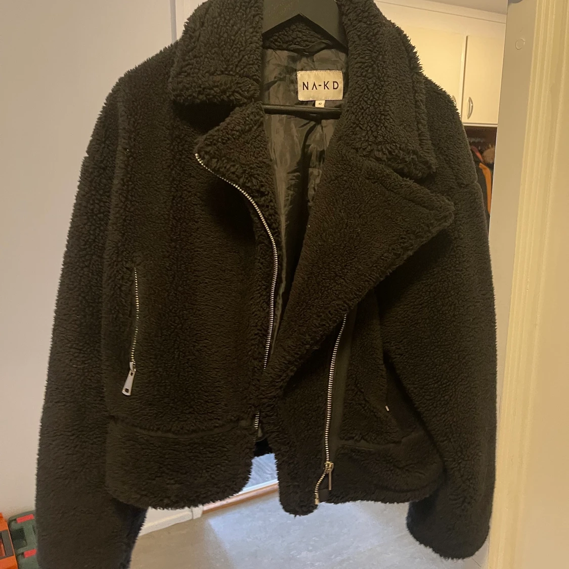 Croppad teddyjacket - 90