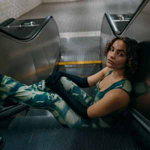 Jumpsuit  - Jumpsuit i grönt. Använd en gång. 