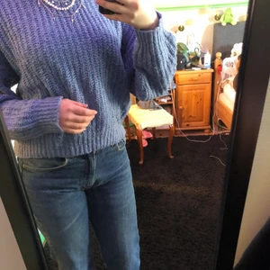 stickad tröja - Blå stickad tröja från lindex