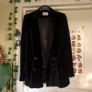 sammets kavaj - Svart sammets kavaj med stor passform/oversized.