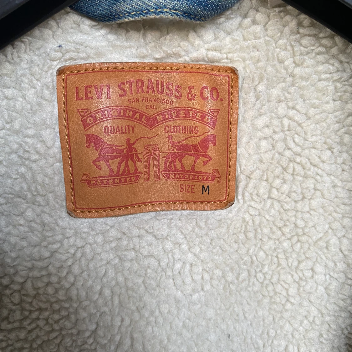 Levis-type 3 Sherpa Trucker jacka - blå  - 91