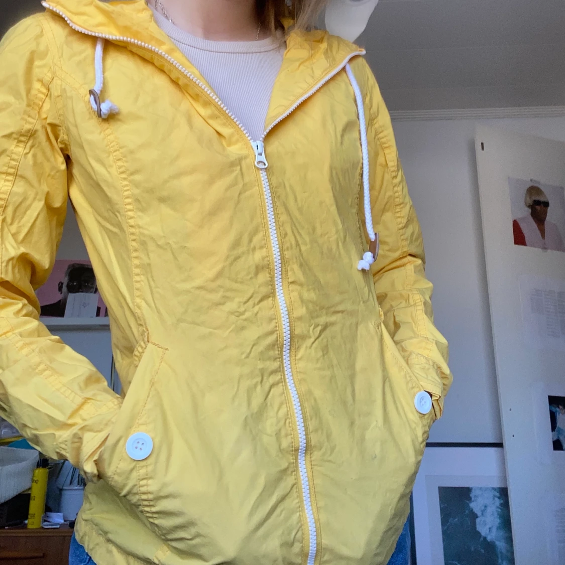 Klassisk gul regnjacka - 90