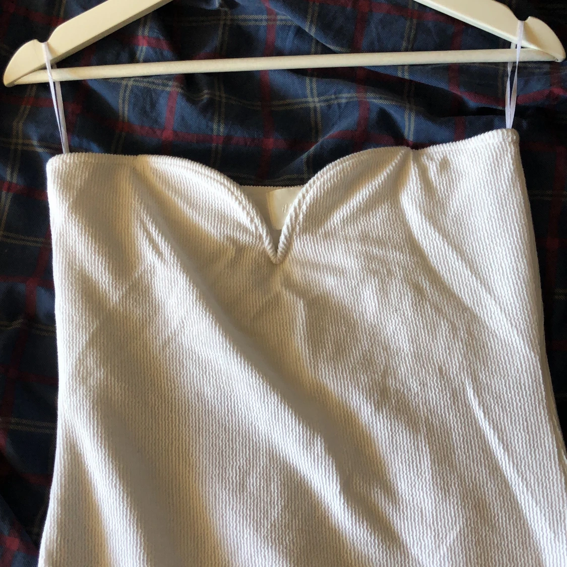 Offshoulder vit klänning  - 90