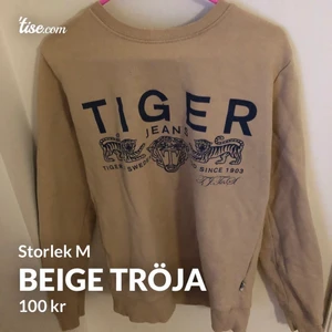 Brun/beige tröja - En tröja som är bekväm och snygg från tiger of sweden