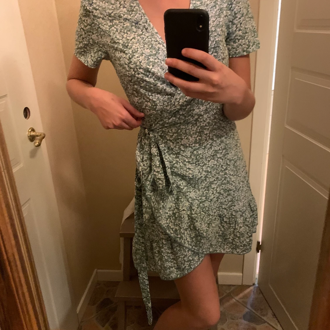 Grön klänning strl s - 90