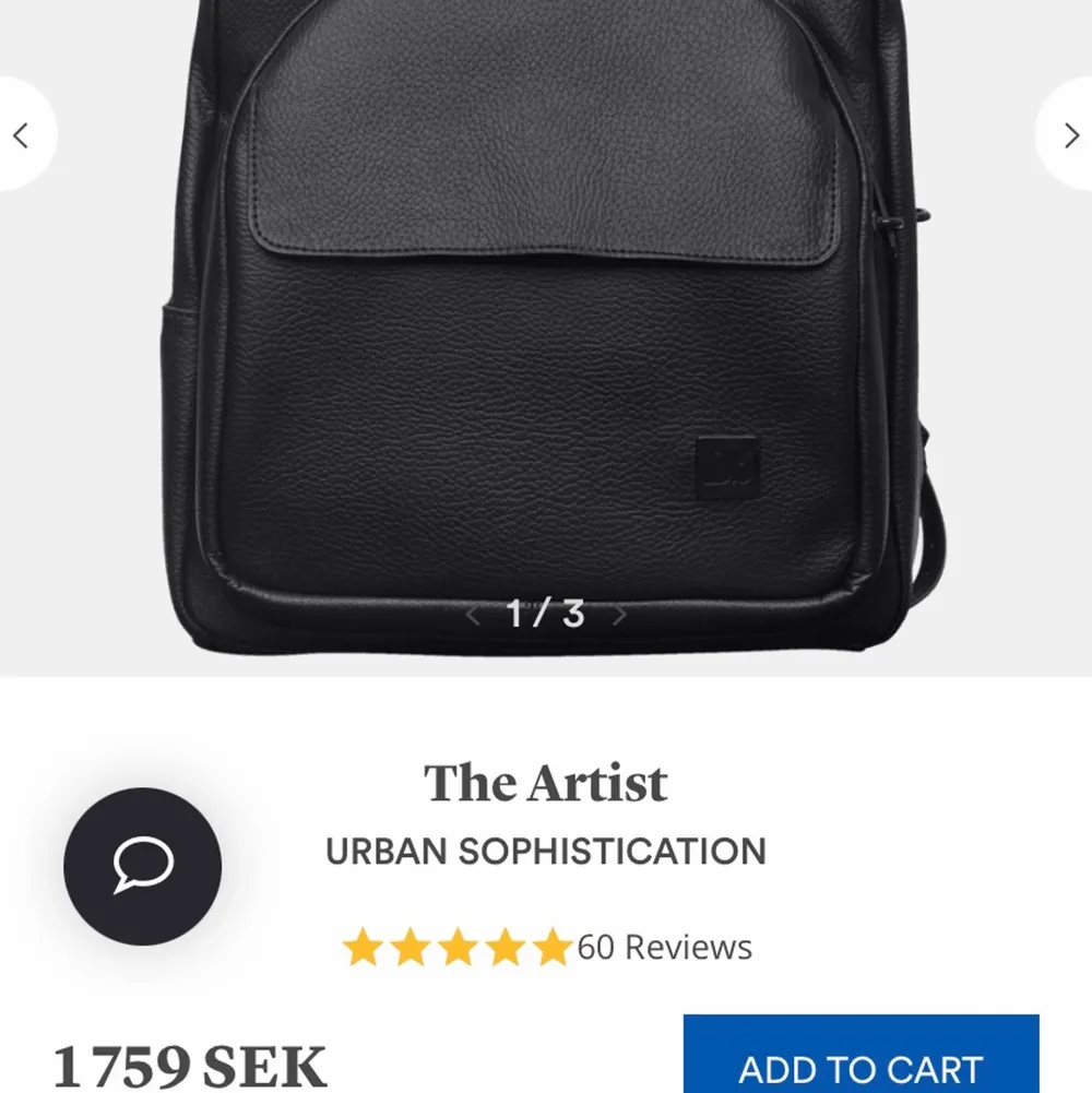 Douchebag ” The artist” Köpt för ett år sedan till ordinarie pris. Säljes för 700kr, Loggan aningen nött, annars som ny. Köparen står för frakt. Accessoarer.