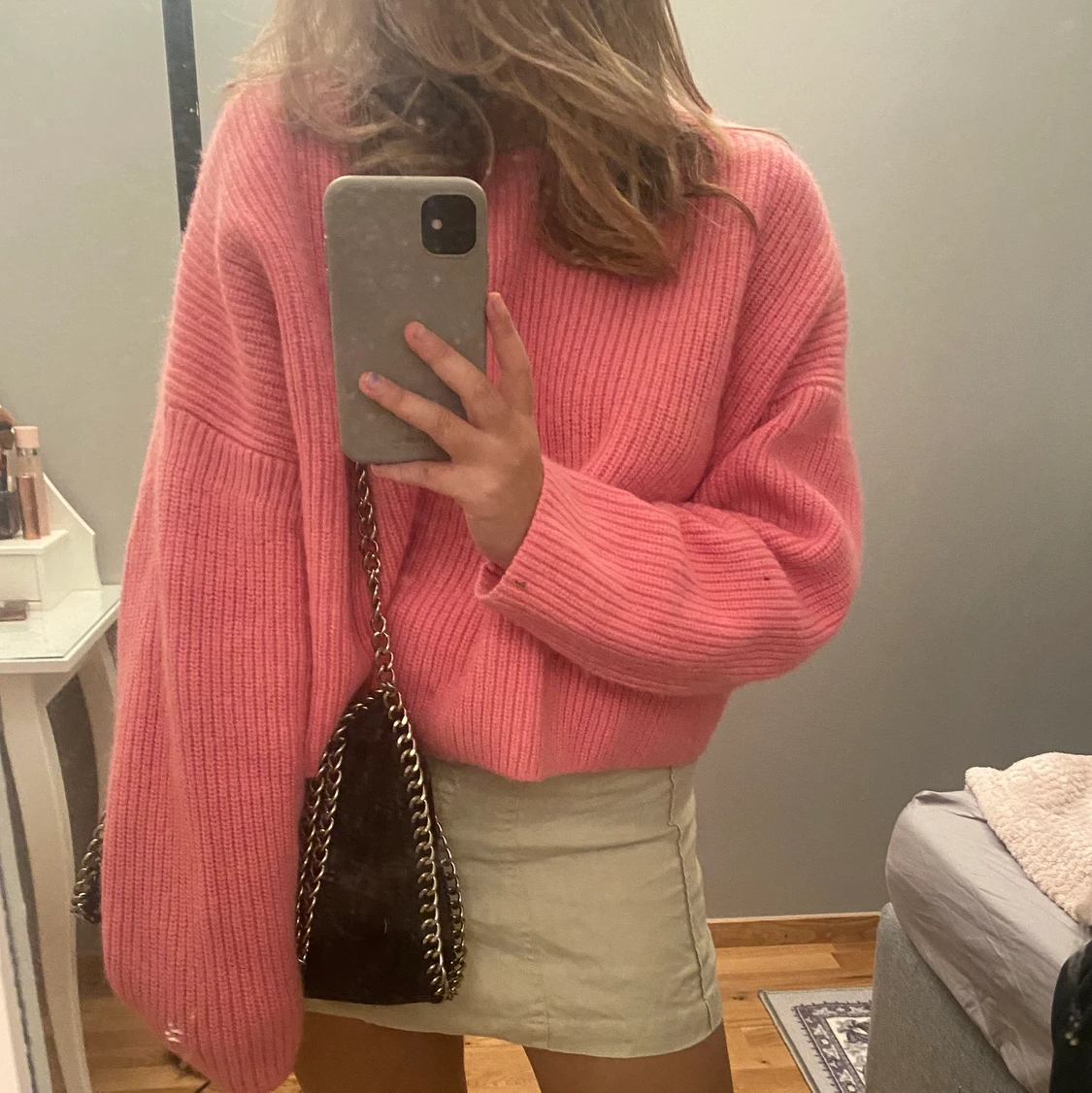 Mysig stickad tröja  - 90