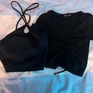 Toppar  - Två random basic svarta toppar från zara som jag inte använder. Inköpta nyligen från zara och användt enstaka gånger. Om du undrar något eller vill se plagget på skriv till mig