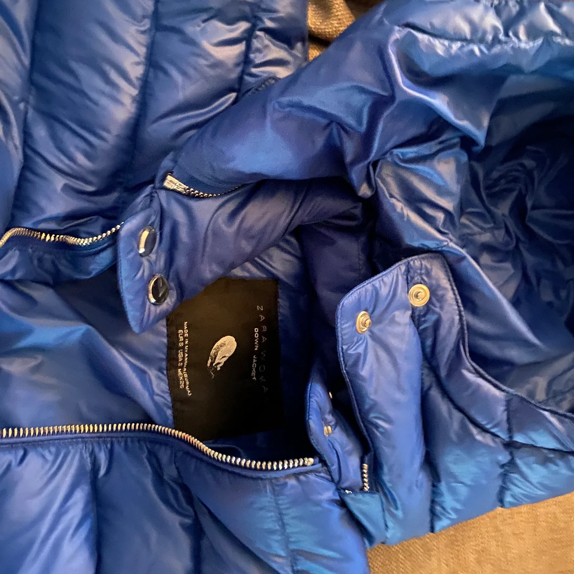 Blå zara jacka storlek S❤️ - 90