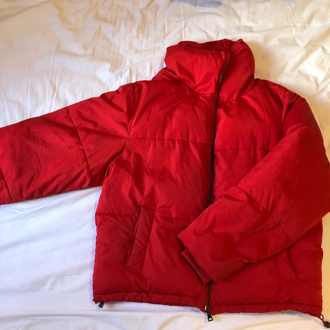 Röd dunjacka  - 90