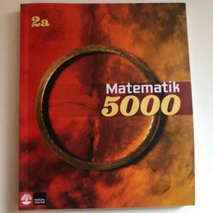 Säljer min Mattematik 5000 2a bok som jag köpte ny för 490kr. Den är knappt använd och har inga defekter eller klotter i sig och är i gott skick. Frakt ingår i priset. 
